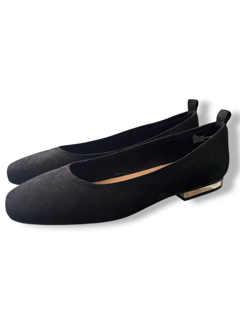 Seychelles Sophia Faux Suede Square Toe Ballet Style Flats Size 8.5